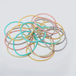 Резинки для волос MESHU, пастельные ассорти, 20шт., диаметр 4,5см, европодвес MS_60580