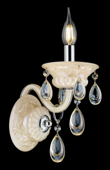 B2019/1W CHAM+WH+CHR (1/10) Бра Veneto Luce