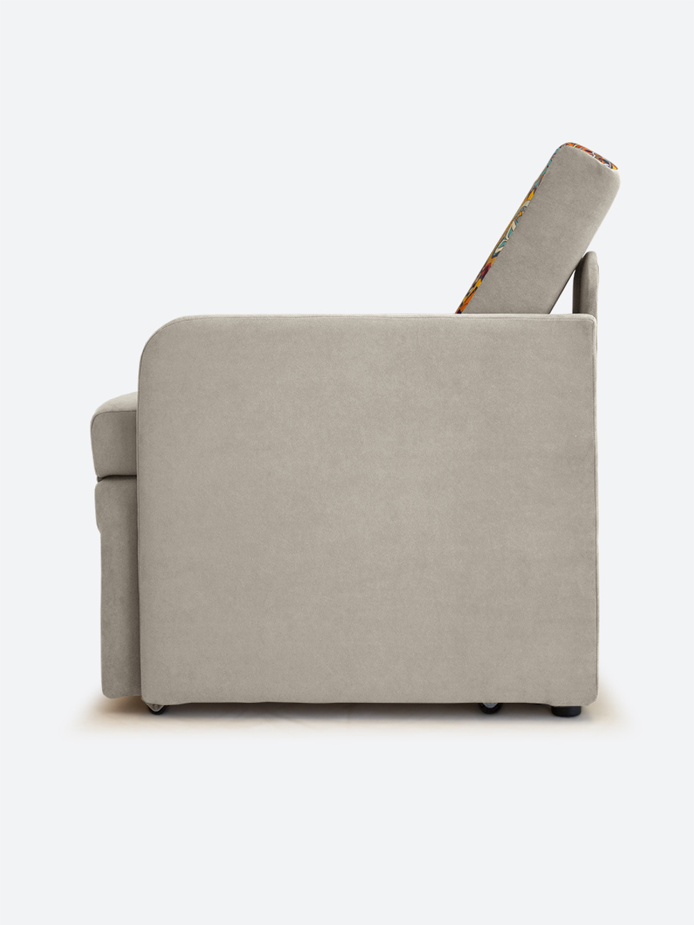 Кресло-кровать "Миник" с подлокотниками Desert Light Beige, купон Хаски