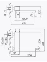 Смеситель для ванны Frap F3291