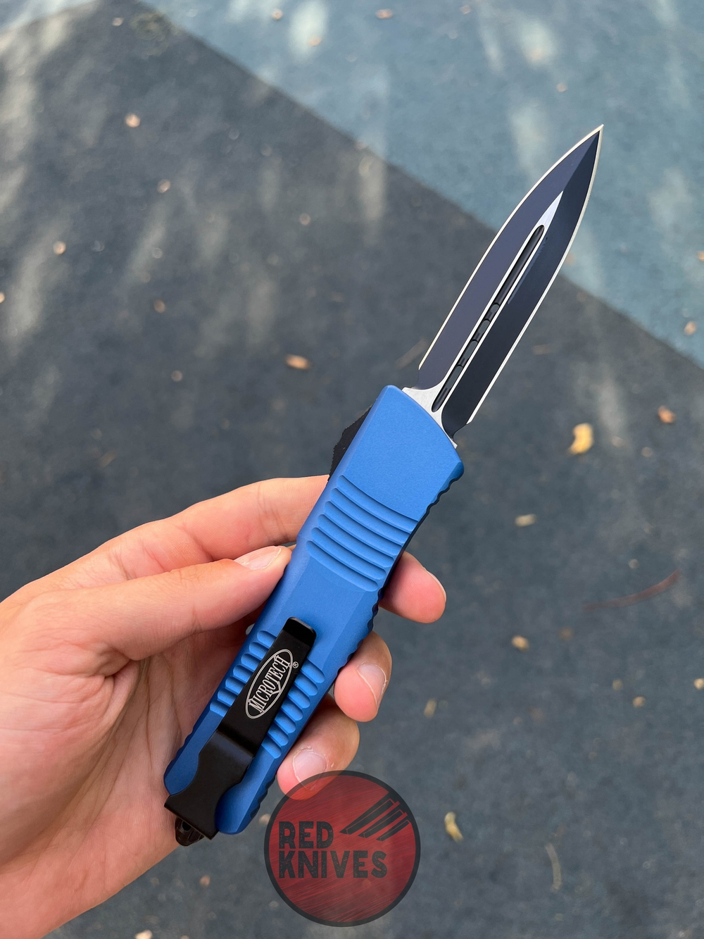 Нож Microtech Troodon D/E Blue Black А+++ 142-1BL