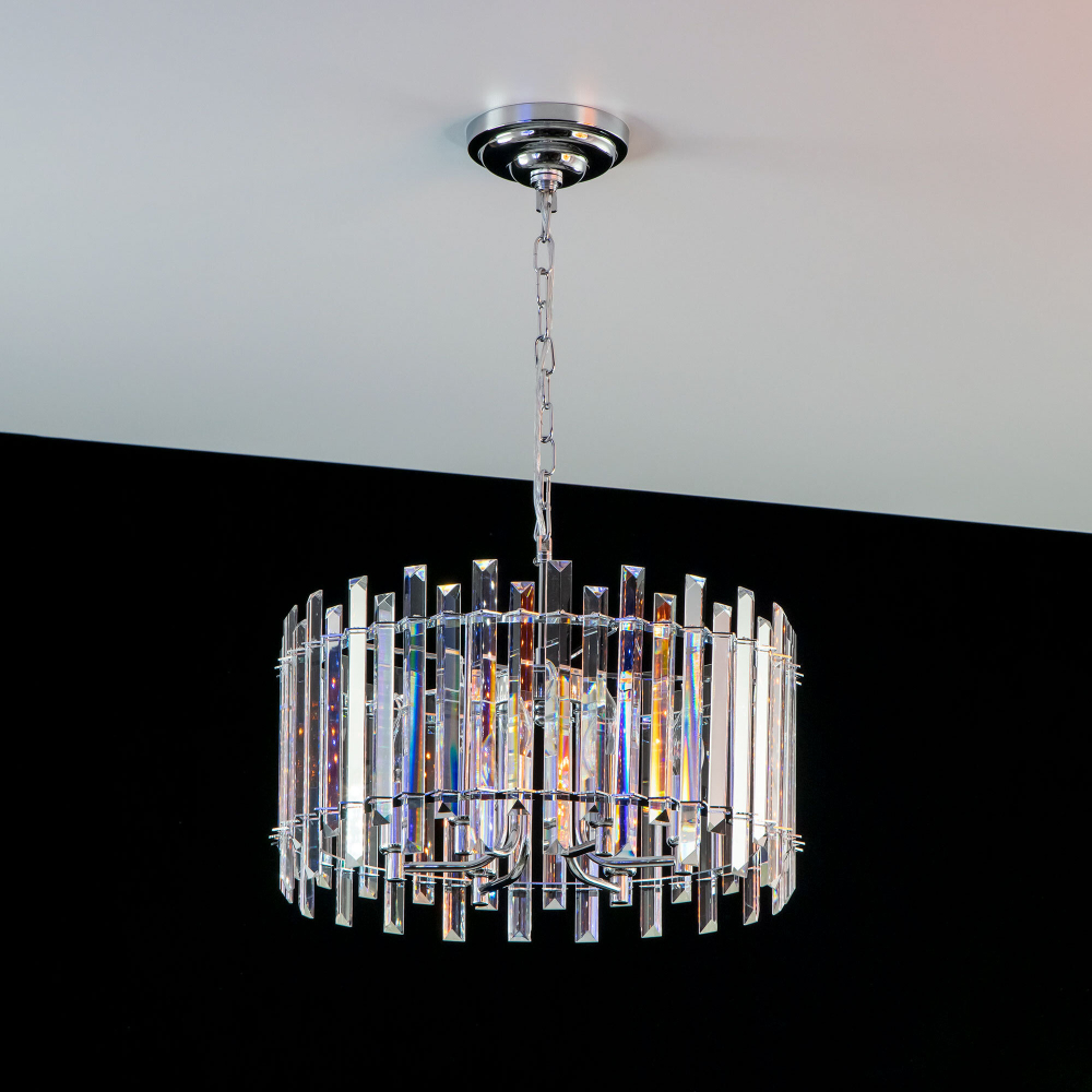 Citilux Ингвар CL334161 Люстра подвесная хрустальная Хром