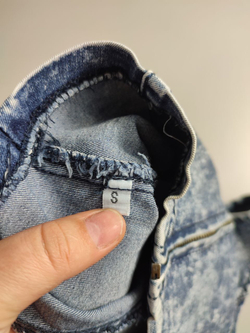 Топ джинсовый, маркировка S, визуально на 44 размер