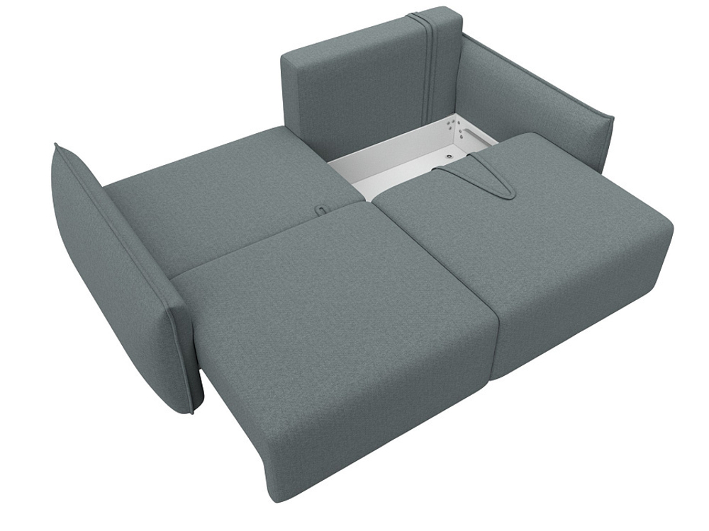 Диван прямой Лига-051 НПБ РОГОЖКА Амур 07 серый