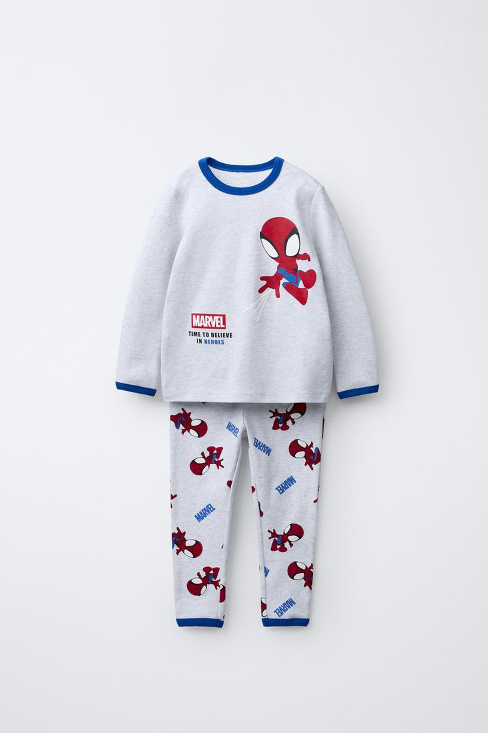 ZARA ПИЖАМА SPIDEY © MARVEL, СЕРЫЙ МЕЛАНЖ