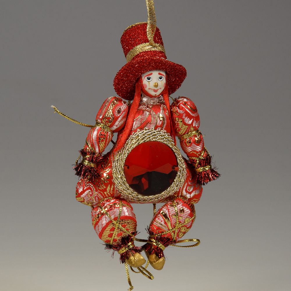 Ёлочная игрушка Гном-Самоцвет