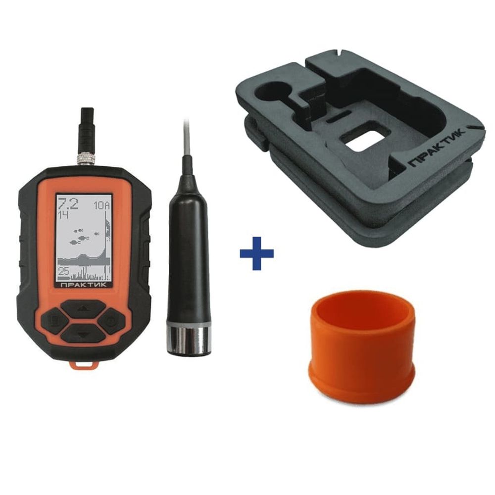 Эхолот Практик 6М + унибокс + бампер