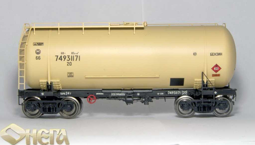 4-осная Цистерна (15-1447) для перевозки бензина, СЖД, (IV Эп.)