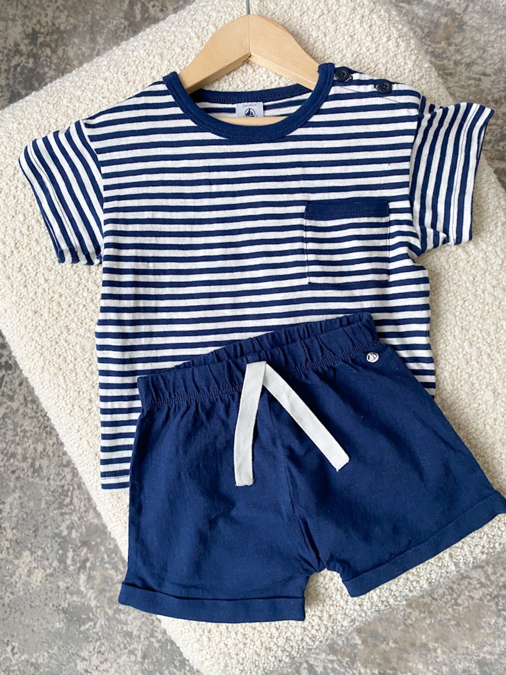 Новый хлопковый комплект Petit Bateau, 86