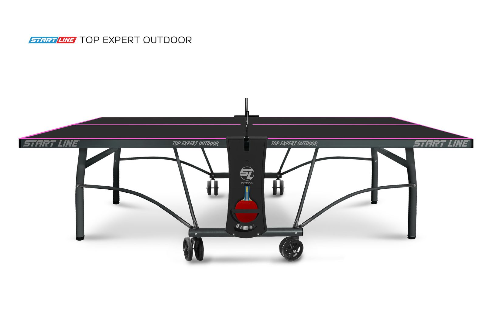 Стол теннисный Top Expert 6 Всепогодный Black фото №18