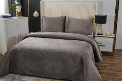 Покрывало 240х260 и 2 наволочки 50x70 Sofi De MarkO Жизель мокко