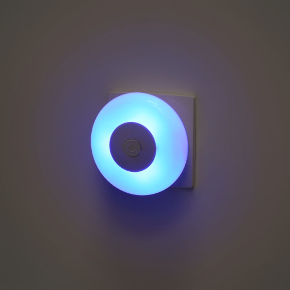 Ночник - светильник светодиодный ЭРА NN-632-SW-W в розетку с выключателем белый | Ночники