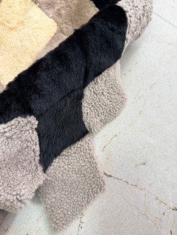 Меховой Коврик прикроватный накидка на кресло из овчины