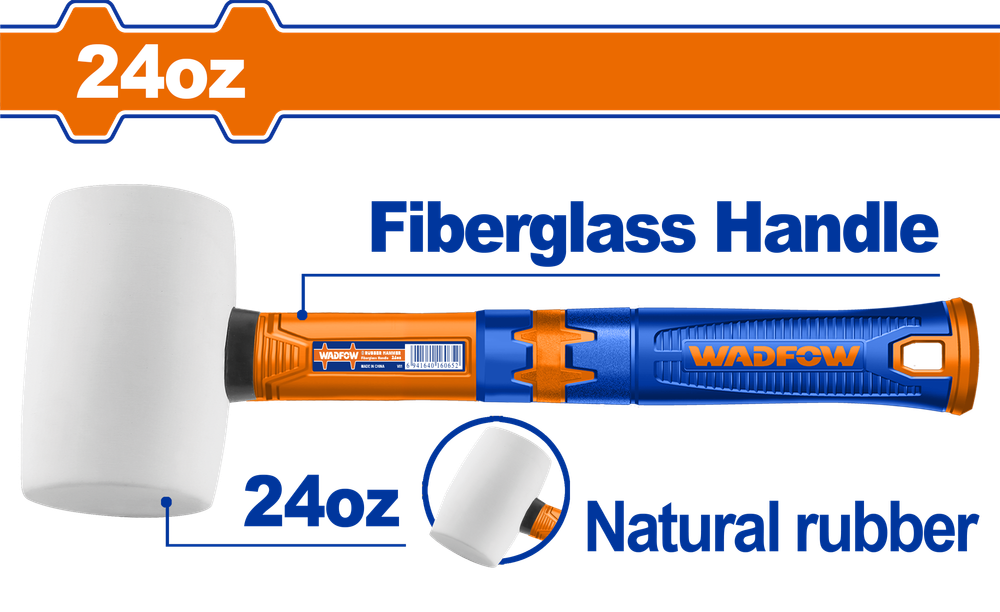 Киянка резиновая белая WADFOW WHM7308 660 г