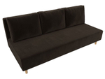 Диван прямой Лига-033 МИКРОВЕЛЬВЕТ Коричневый