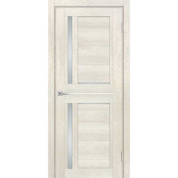 Фото межкомнатной двери экошпон Мариам Техно-804 бьянко стекло сатинат белый