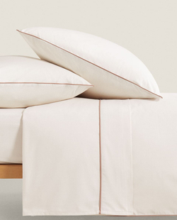 ZARA HOME ДЕТСКИЙ ПОДОДЕЯЛЬНИК В КЛЕТКУ, РОЗОВЫЙ