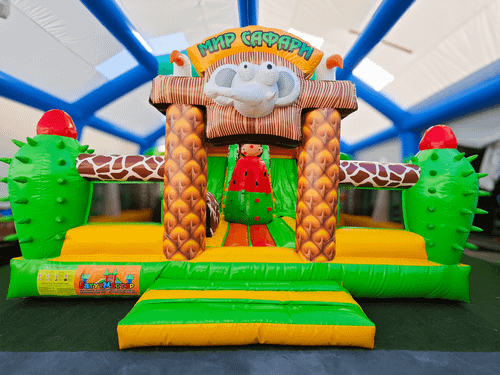 Коммерческий надувной батут «Сафари Ультра», 10*6*6 м