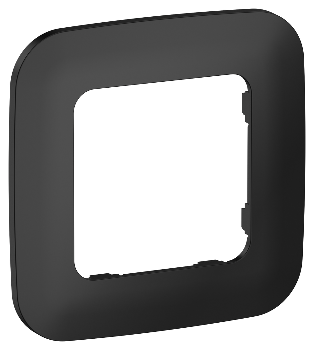 FLITE Рамка 1-местная РУ-1-А-ФлЧ черный IEK