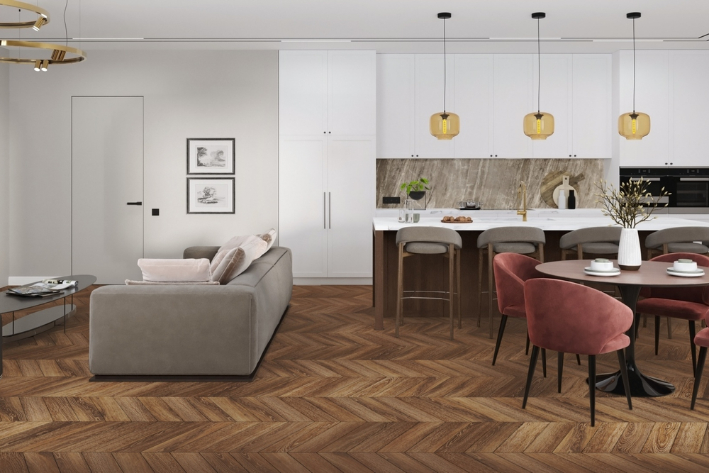 Кварц-винил SPC Damy Floor Chevron SPC 5 мм ШАЙО 1.676 м2