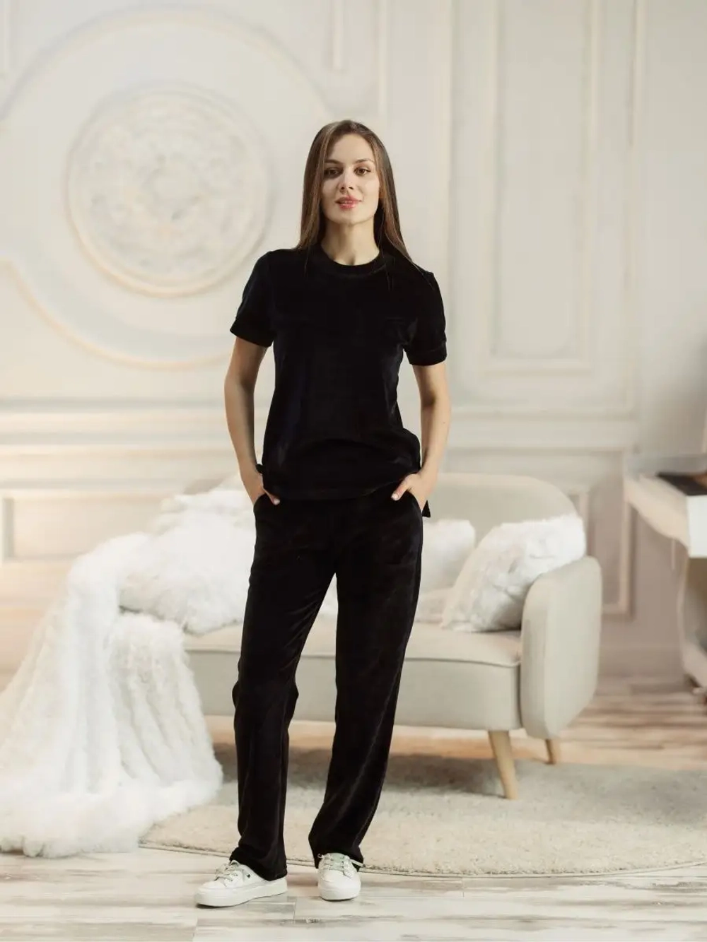 Костюм велюровый спортивный для дома