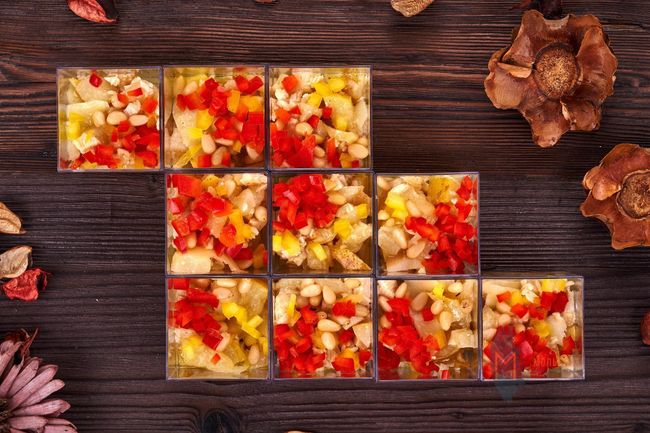 Веррин с грушей, курицей и пармезаном, 12 шт.