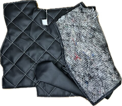 Коврик под рычаги КПП УАЗ 452, 3303 (белая нить ромб)