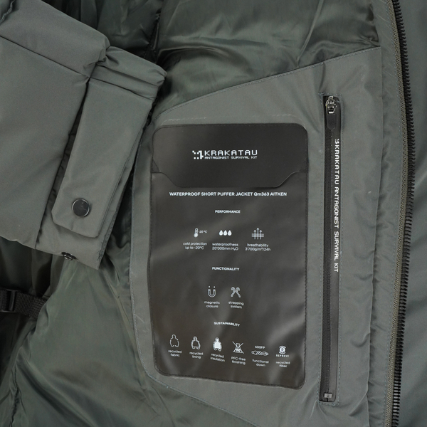 Пуховик мужской Krakatau QM363-52 Aitken артикул:QM363-52 - купить в магазине Дайс