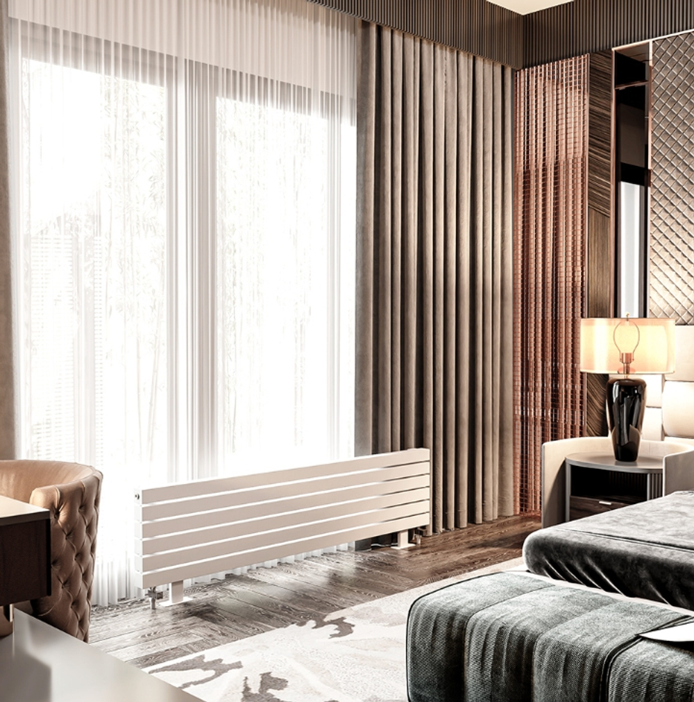 Радиатор WARMMET водяной напольный горизонтальный Power 60НN (W) БЕЖЕВЫЙ RAL1015