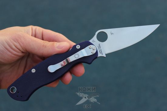 Нож складной Spyderco Paramilitary 2 C81GPDBL2 c клинком из стали CPM-S110V, рукоять G10