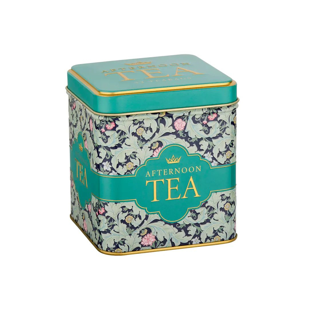 New English Teas Набор чая в пакетиках Tapestry Square Tea Tin Set, 128шт