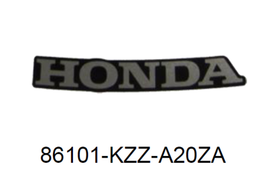 86101-KZZ-A20ZA. MARK, HONDA (70MM) *TYPE1*. Honda CRF250M