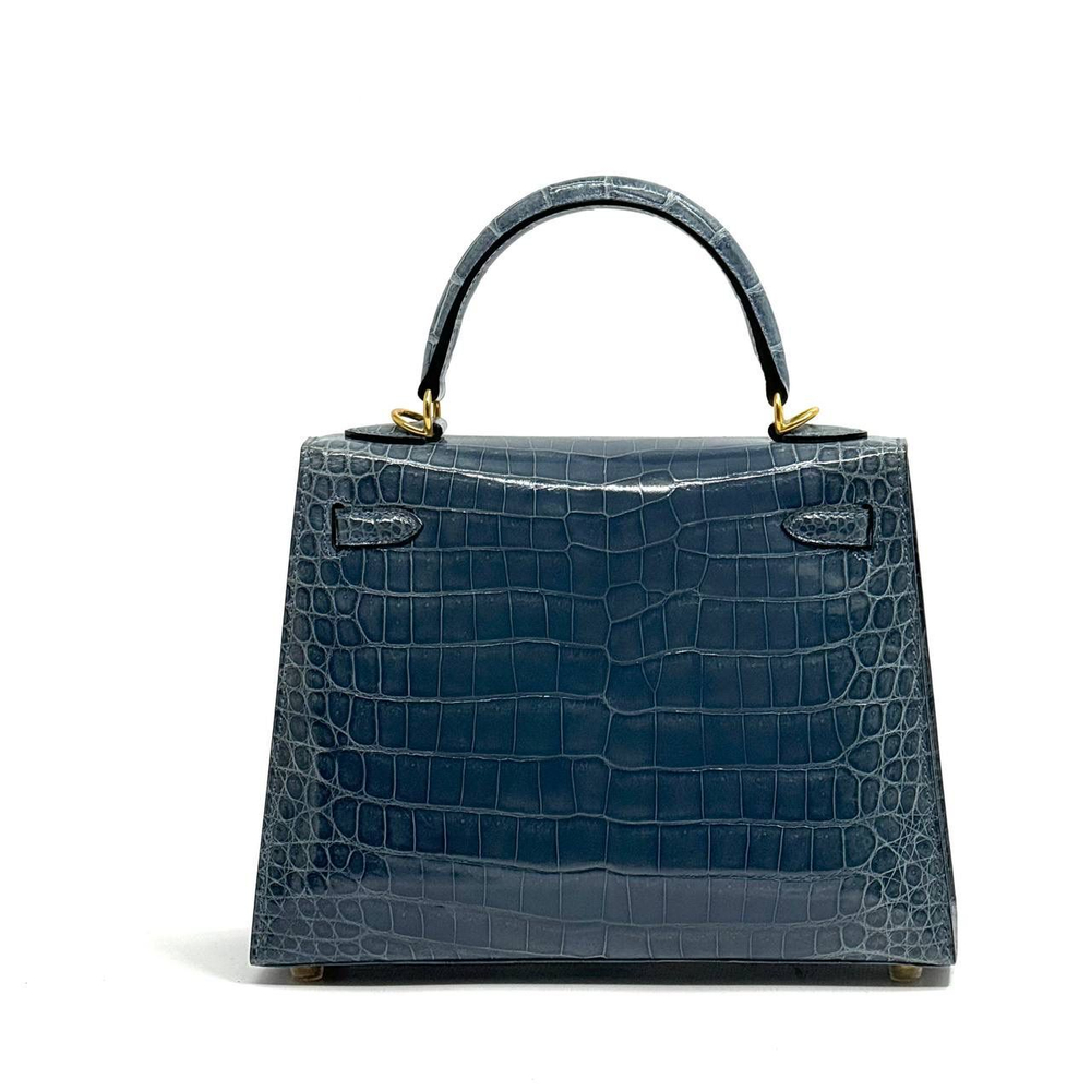 Сумка Hermes из кожи крокодила 25 см