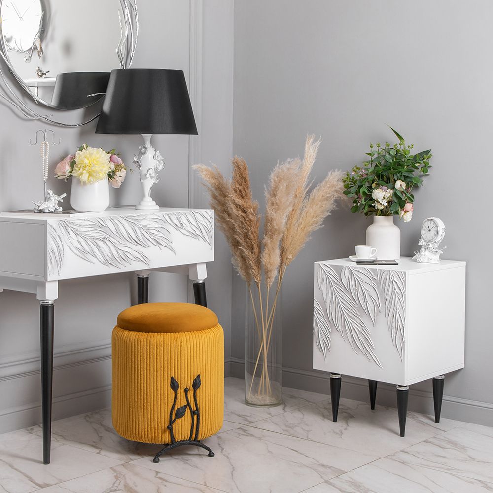 Тумба прикроватная Тропик Классика Айс Найт Сильвер левая