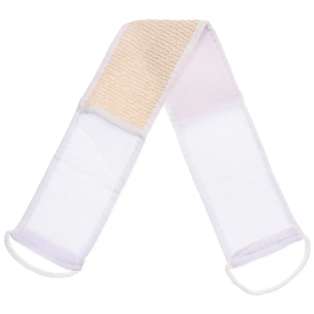 Мочалка для тела «ULTRAMARINE AGORA», комбинированная, цвет белый, 70*10см