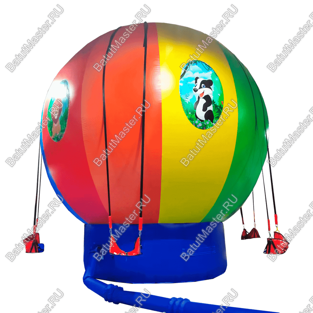 Качели воздушный шар «Облако радости» с принт-печатью, 6,6×6,6×7,2 м