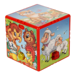 Развивающий кубик Шаинский музыка 50 песен, стихов,свет/звук, на бат. коробка HT875-R (Умка)