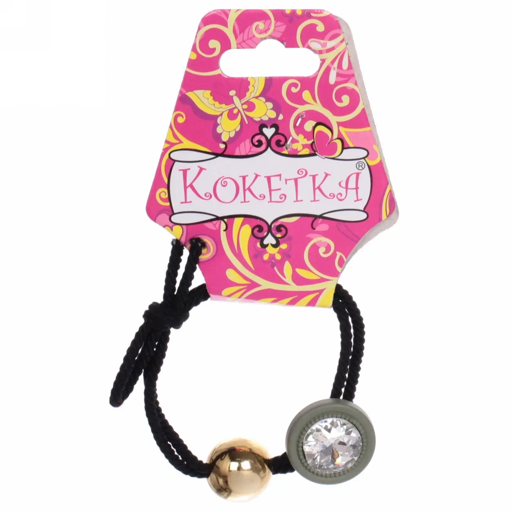 Резинка для волос 1шт «Кокетка - Krasa Kiki», микс 5 цветов, d-5.5см