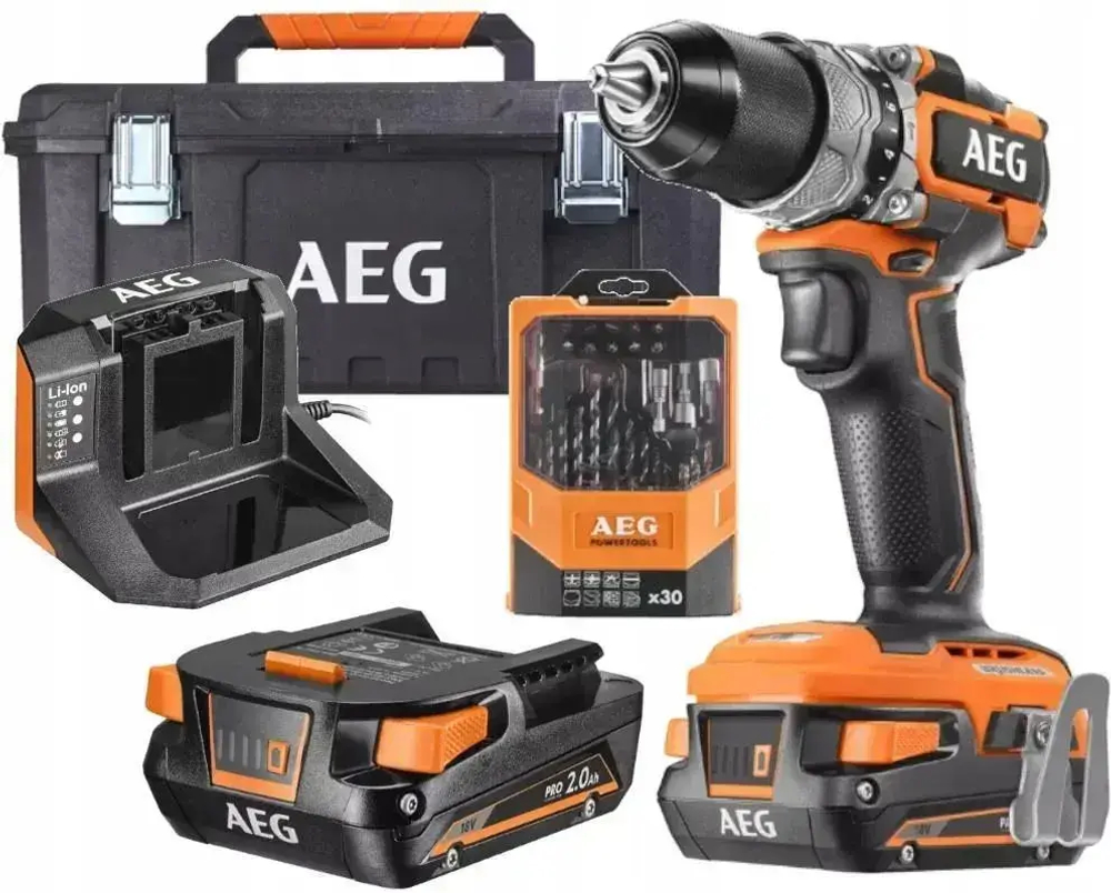 Аккумуляторный ударный шуруповёрт AEG Bsb18Sbl-202Tblk1