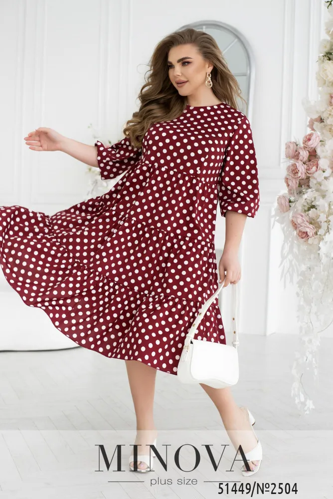 Платье 2504-бордо Minova