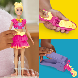 Play-Doh - Пластилин BARBIE FASHIONISTA Бантики + кукла G1361