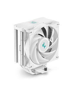 Кулер для процессора DEEPCOOL AG400 DIGITAL WH LGA1700/1200/115X/AM5/AM4 (9шт/кор, TDP 220W, PWM, Fan 120mm, 4 тепл. трубки, черный) RET
