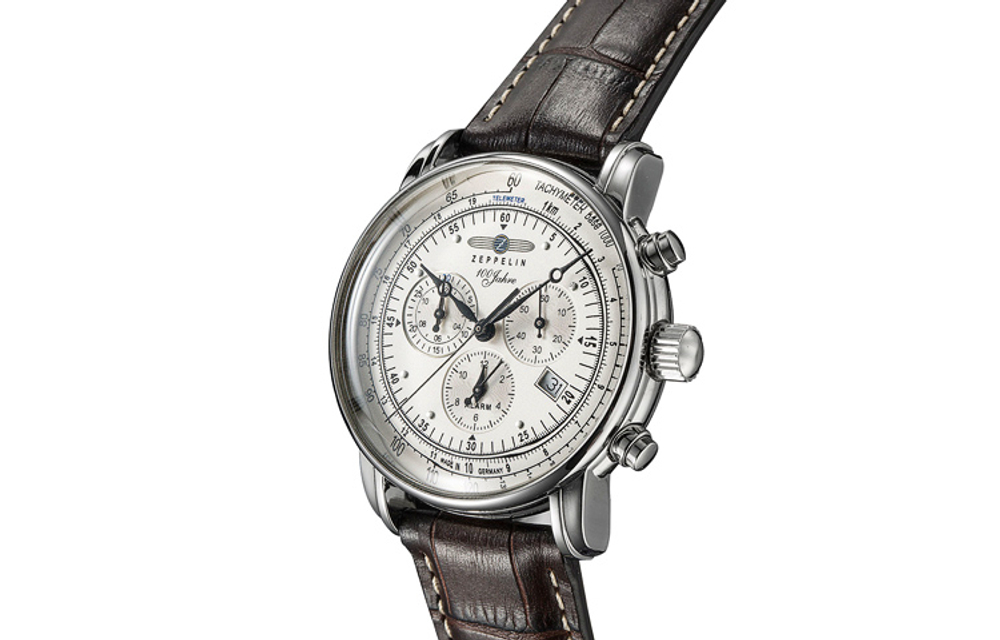 ZEPPELIN Hundred Years Collection Quartz Movement Men"s Watches Watch Silver Dial Stainless Steel Case