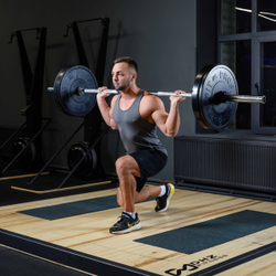 Диск для штанги каучуковый, черный D51 мм PROFI-FIT 15 кг