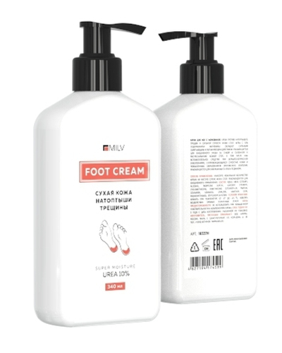 Milv Foot Cream Крем для стоп с мочевиной, 340мл