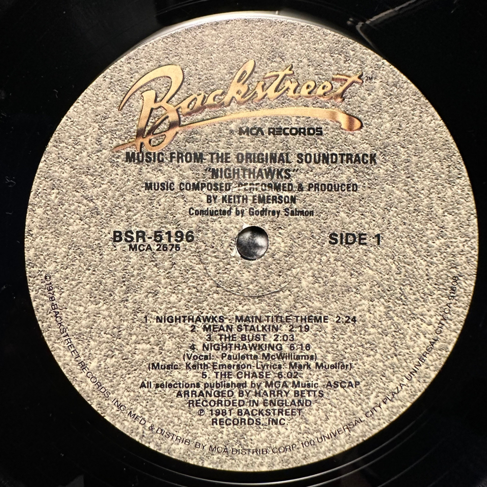 Keith Emerson - Nighthawks (Original Soundtrack) США 1981г.