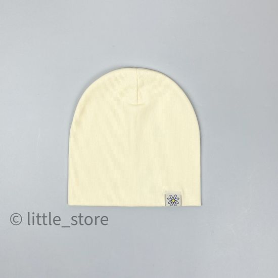 Шапка двухслойная, Светло-желтая