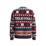 Свитшот GUESS Синий/Красный/Бежевый/Белый/Орнамент Мальчик