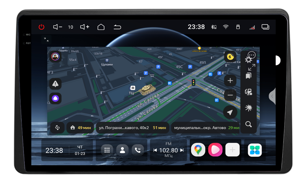 Магнитола для Renault Arkana 2019+, Duster 2020+ (без 360) - Redpower 85258 PRO/PROmax ТОП звук, 2K QLED, Android 14, CarPlay, 4G SIM-слот