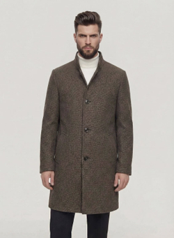 Мужское пальто (кофейное) С31